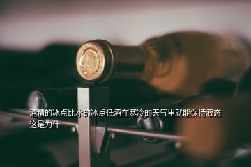 酒精的冰點(diǎn)比水的冰點(diǎn)低酒在寒冷的天氣里就能保持液態(tài)這是為什
