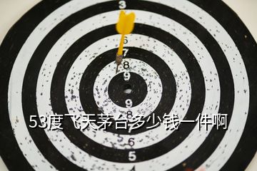 53度飛天茅臺(tái)多少錢一件啊