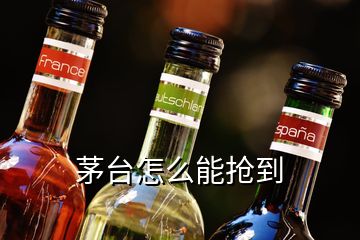 茅臺(tái)怎么能搶到
