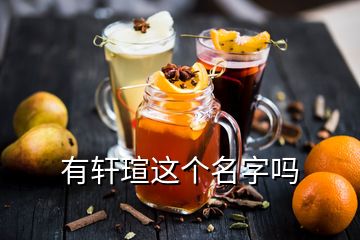 有軒瑄這個名字嗎