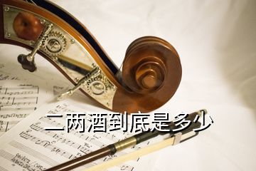 二兩酒到底是多少