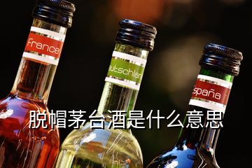 脫帽茅臺酒是什么意思