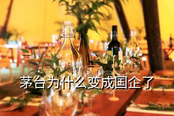茅臺為什么變成國企了