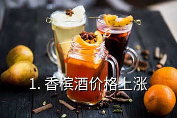 1. 香檳酒價(jià)格上漲
