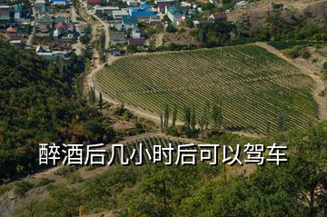 醉酒后幾小時(shí)后可以駕車(chē)
