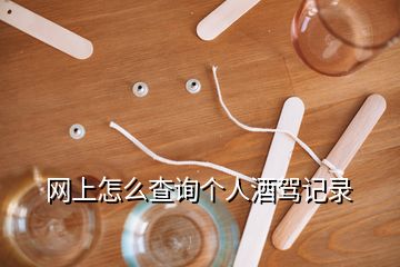 網(wǎng)上怎么查詢(xún)個(gè)人酒駕記錄