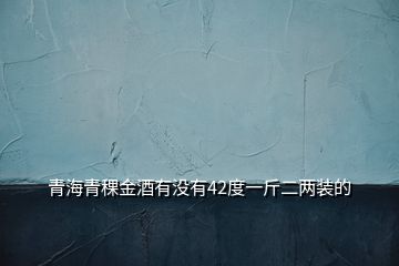 青海青稞金酒有沒(méi)有42度一斤二兩裝的