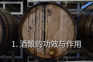 1. 酒釀的功效與作用