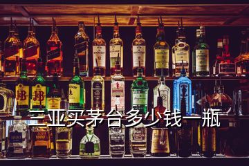 三亞買茅臺多少錢一瓶