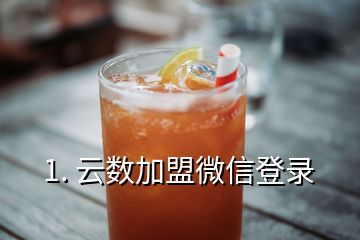 1. 云數(shù)加盟微信登錄