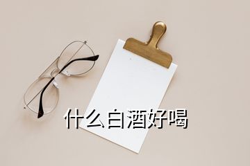 什么白酒好喝