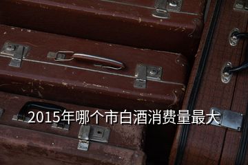 2015年哪個市白酒消費(fèi)量最大