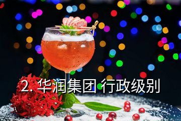 2. 華潤集團 行政級別