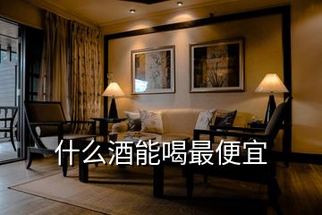 什么酒能喝最便宜