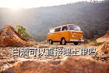 白酒可以直接埋土里嗎