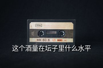 這個(gè)酒量在壇子里什么水平