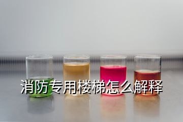 消防專(zhuān)用樓梯怎么解釋