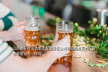 山西杏花村汾酒集團有限責任公司和山西杏花村廠股份有限公司一樣嗎