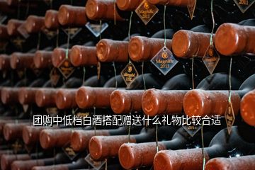 團購中低檔白酒搭配贈送什么禮物比較合適