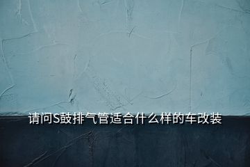 請(qǐng)問S鼓排氣管適合什么樣的車改裝