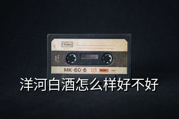 洋河白酒怎么樣好不好