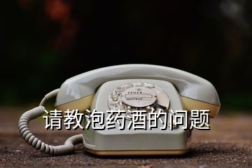 請(qǐng)教泡藥酒的問(wèn)題