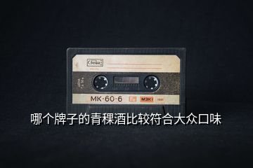 哪個(gè)牌子的青稞酒比較符合大眾口味