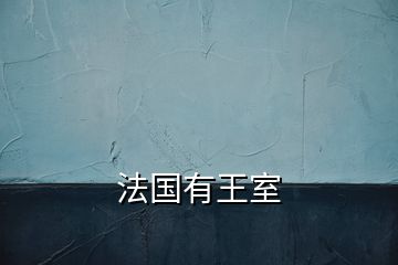 法國(guó)有王室