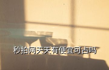秒拍網(wǎng)天天有便宜可占嗎