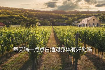 每天喝一點(diǎn)點(diǎn)白酒對(duì)身體有好處嗎