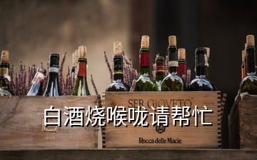 白酒燒喉嚨請幫忙