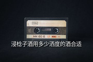 浸棯子酒用多少灑度的酒合適