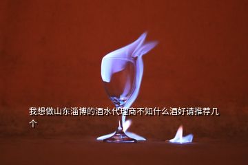 我想做山東淄博的酒水代理商不知什么酒好請(qǐng)推薦幾個(gè)