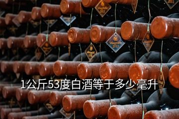 1公斤53度白酒等于多少毫升