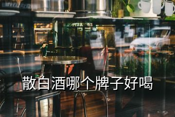 散白酒哪個(gè)牌子好喝