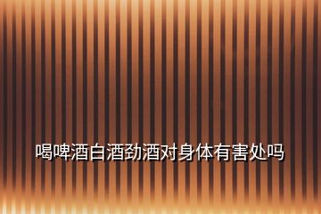 喝啤酒白酒勁酒對(duì)身體有害處嗎