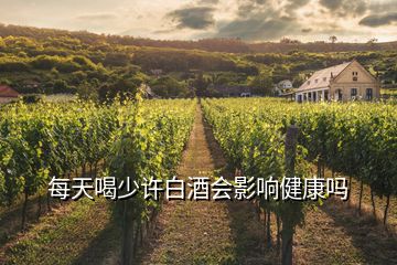 每天喝少許白酒會(huì)影響健康嗎