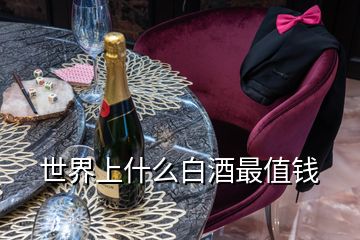 世界上什么白酒最值錢(qián)