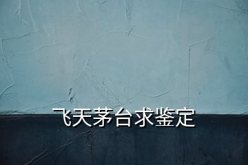飛天茅臺求鑒定
