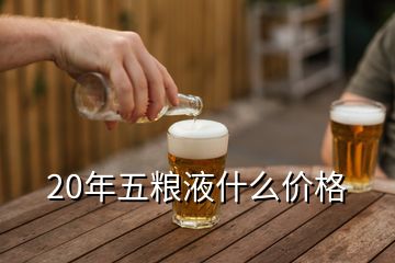20年五糧液什么價(jià)格