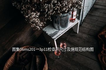 圖集06ms201一3p11檢查井尺寸及施規(guī)范結構圖