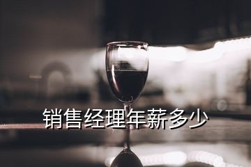 銷售經理年薪多少