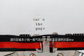 請(qǐng)問百威多少錢一瓶氣氛好不好那里是酒吧還是ktw