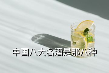 中國(guó)八大名酒是那八種