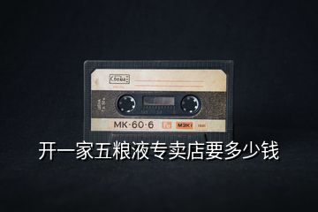 開(kāi)一家五糧液專(zhuān)賣(mài)店要多少錢(qián)