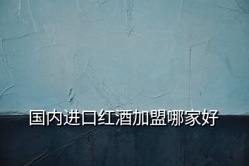 國內進口紅酒加盟哪家好