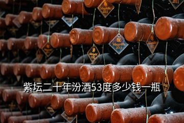 紫壇二十年汾酒53度多少錢一瓶