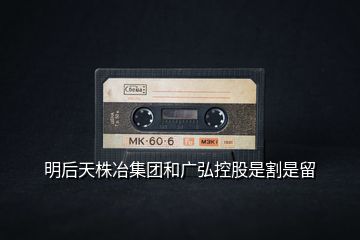 明后天株冶集團和廣弘控股是割是留