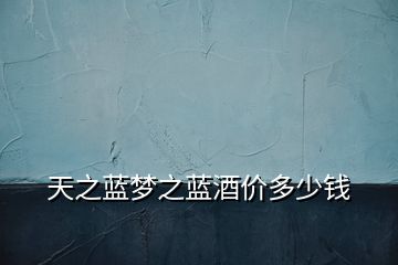 天之藍(lán)夢之藍(lán)酒價多少錢