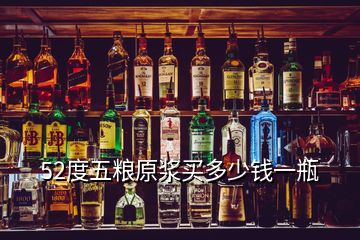 52度五糧原漿買多少錢(qián)一瓶